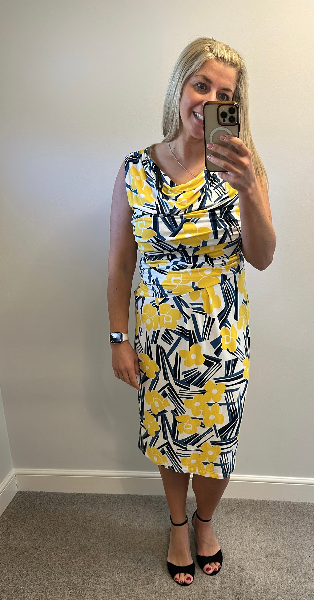 Betty Jackson floral print dress size 14