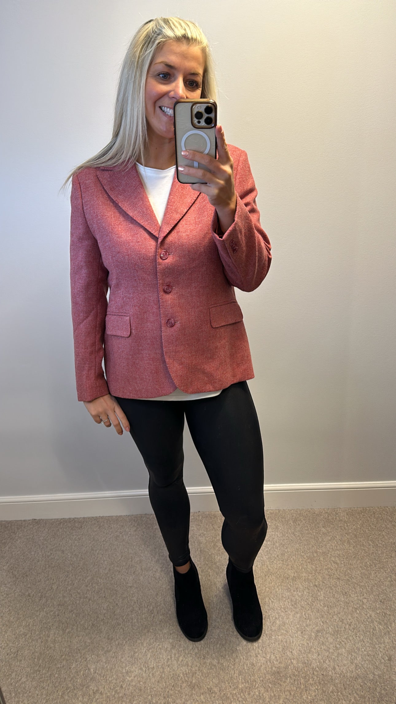 House of bruar rose pure new wool blazer size 16