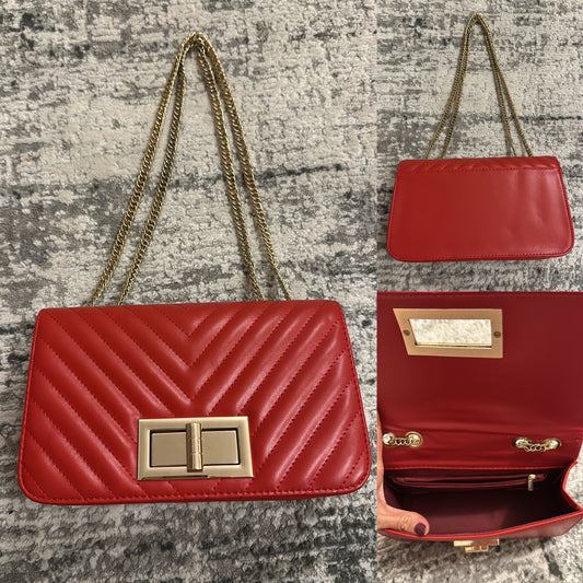 Red over shoulder / cross over bag brand new without tags