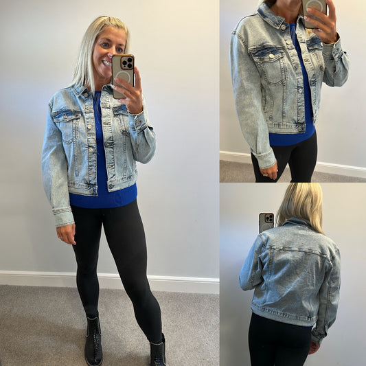 French connection denim jacket size 10