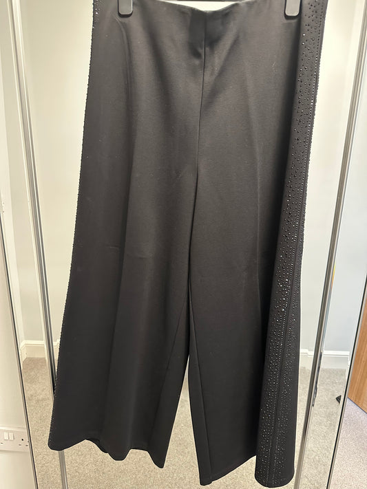 Splash black embellished trousers size 18 brand new with tags