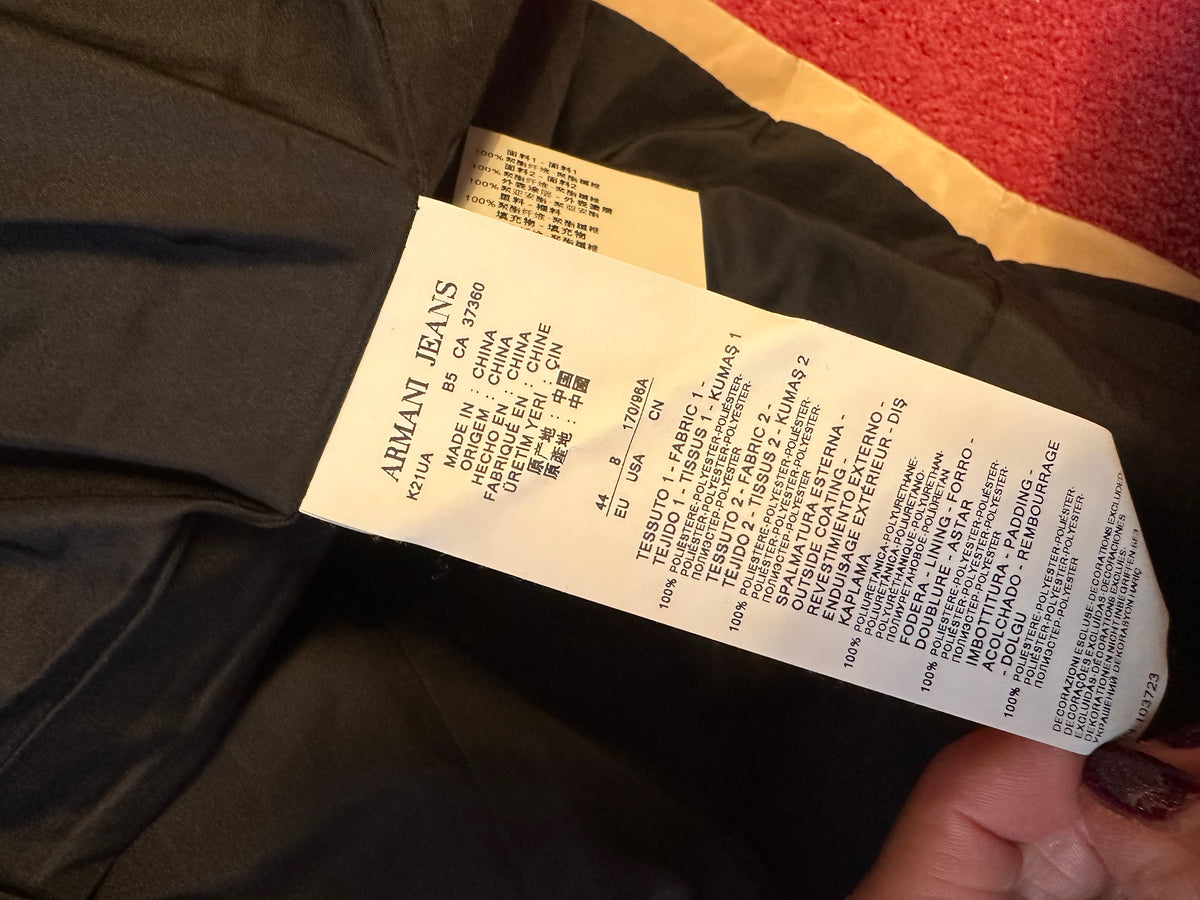 Armani jeans rose gold / beige jacket size 12