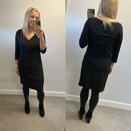 Wallis black flattering dress size 16