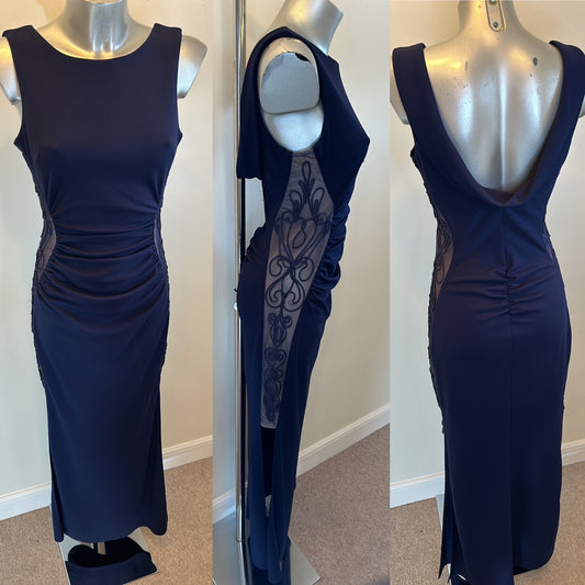 Lipsy navy evening dress size 10