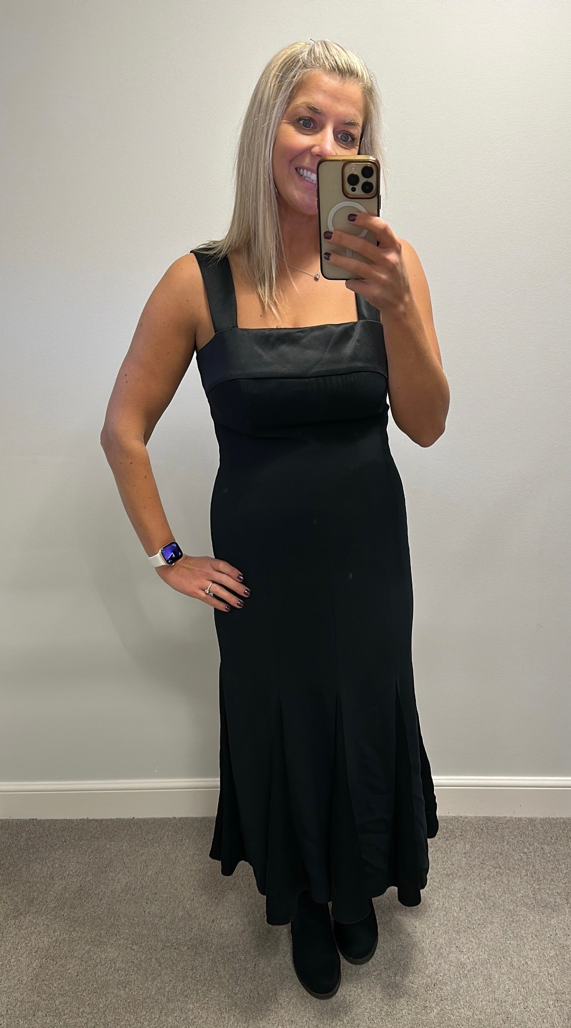 Alex and co black evening dress size 12