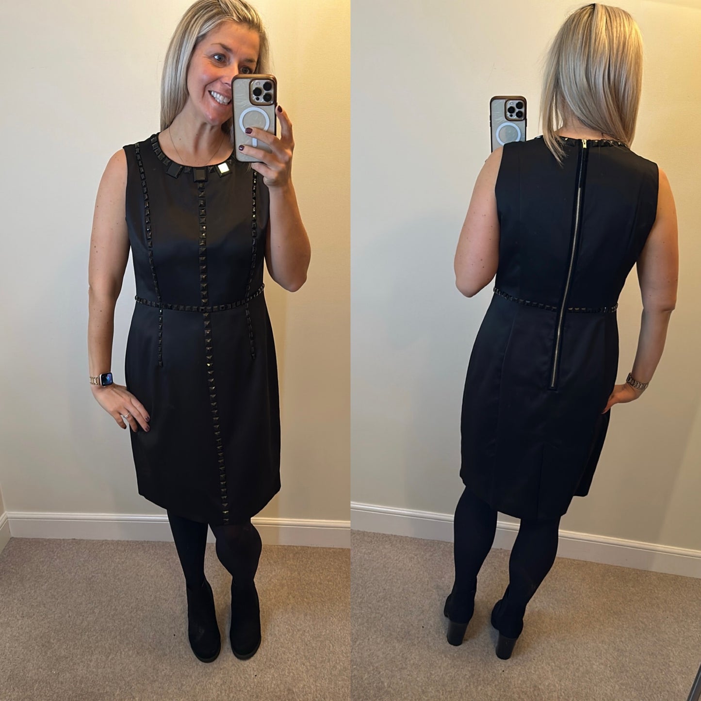 M&Co boutique black gem dress size 16