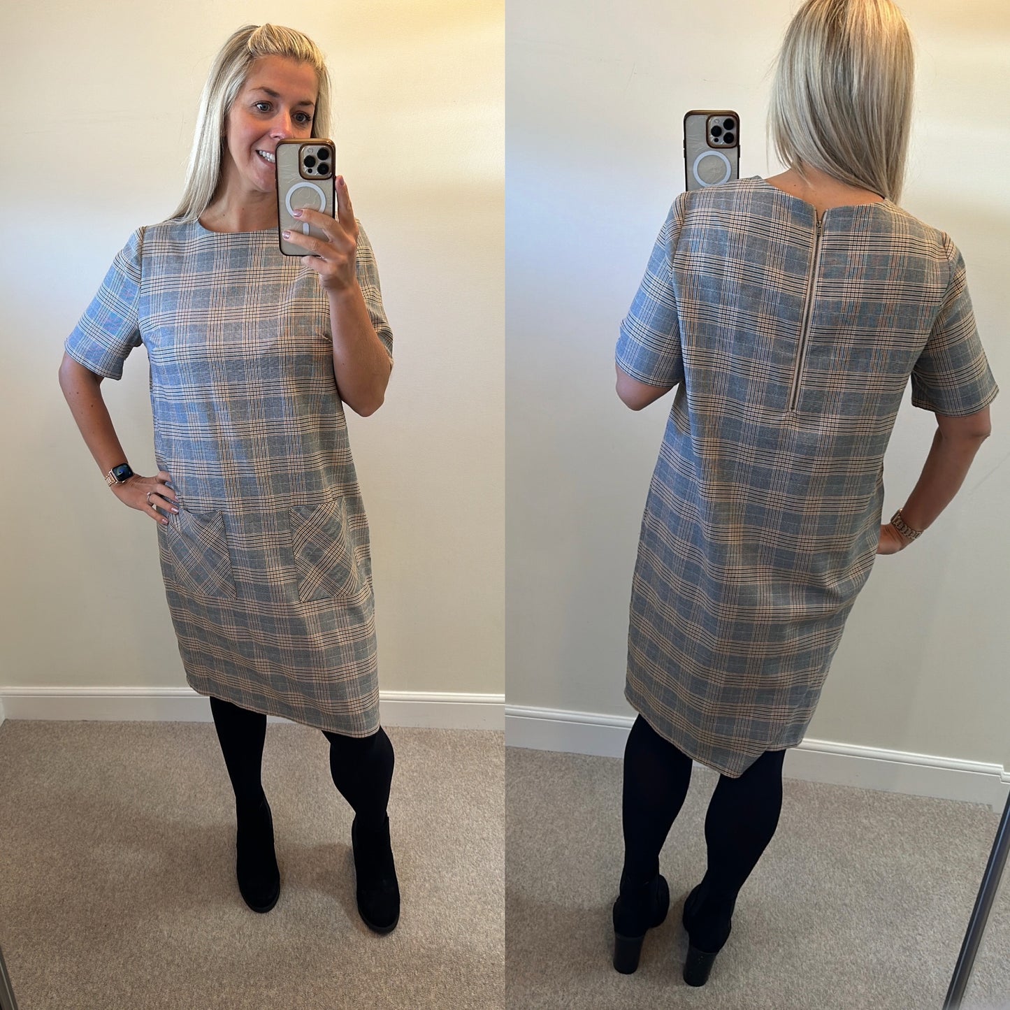 Next tailored checked dress size 16