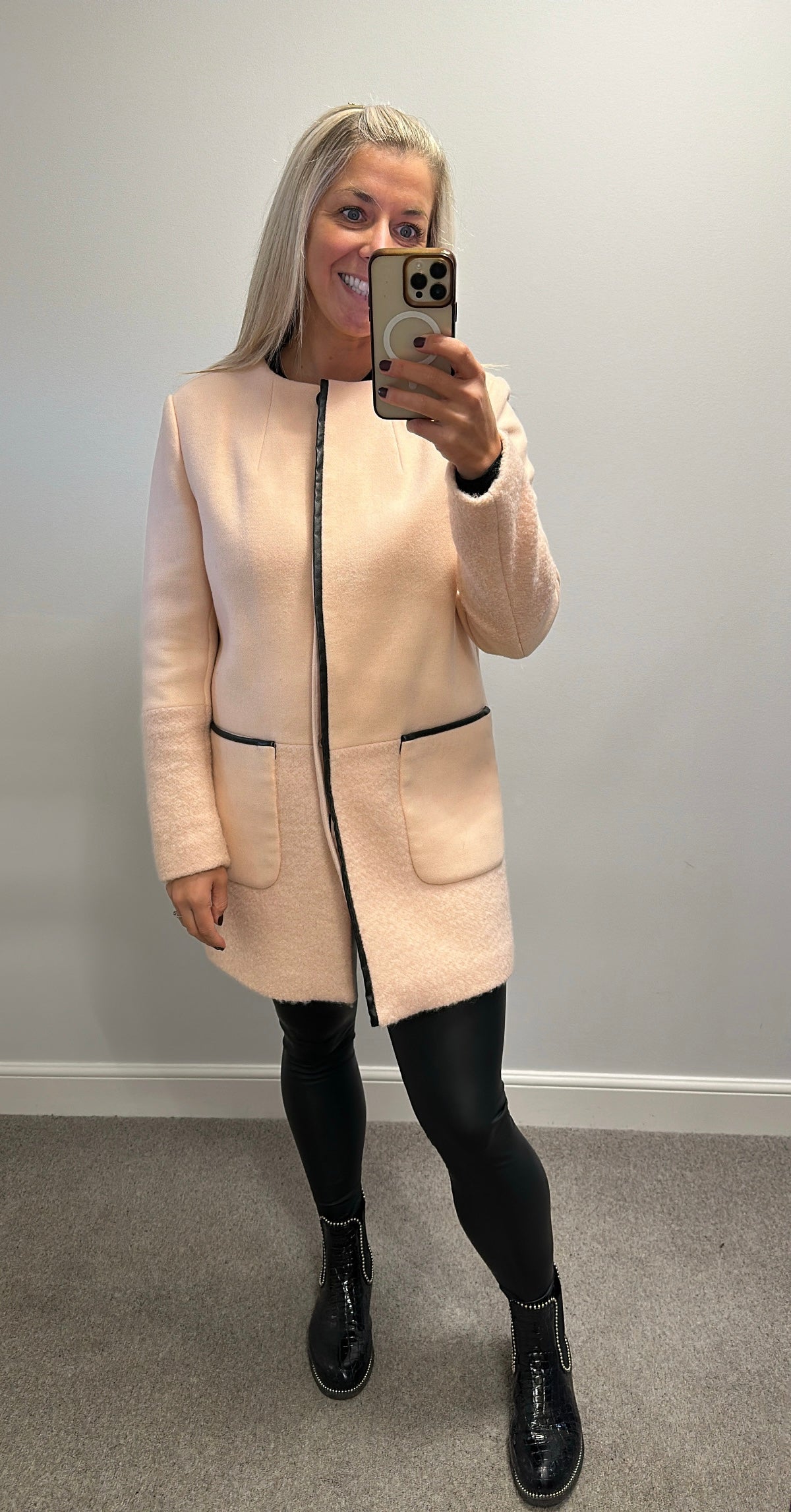 Autograph rose pink wool jacket size 10