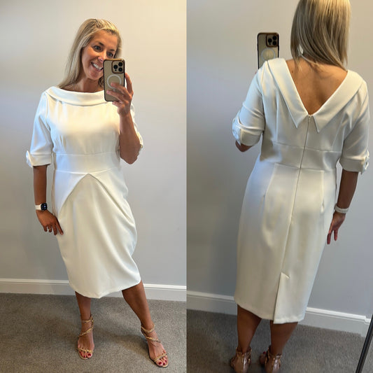 Pretty Dress Company white bow dress size 18 brand new without tags