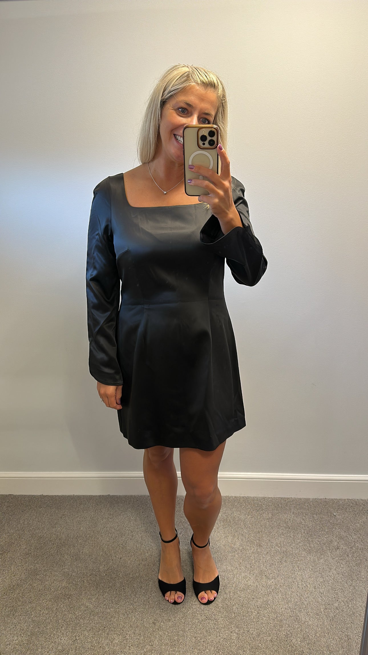 French connection black dress size 14