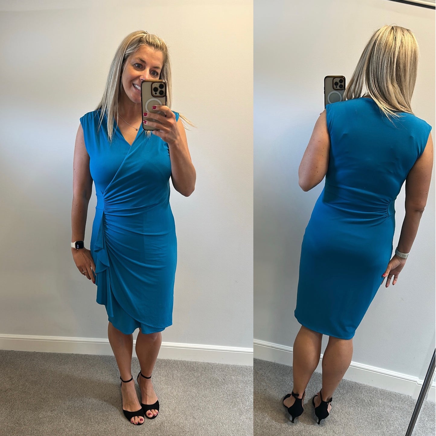 Coast blue ruffled dress size 14