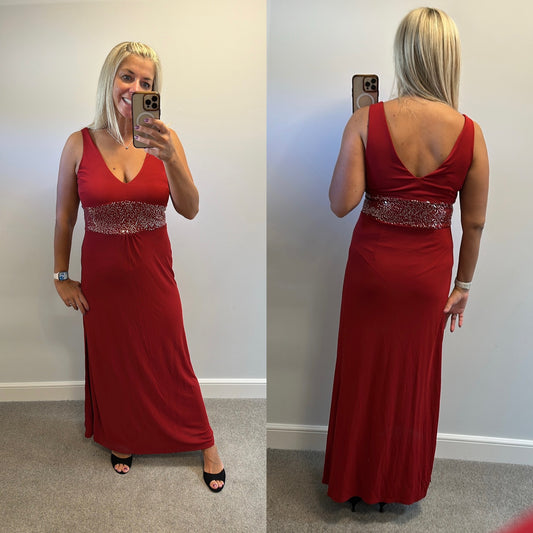Autograph red sequin dress brand new with tags size 12