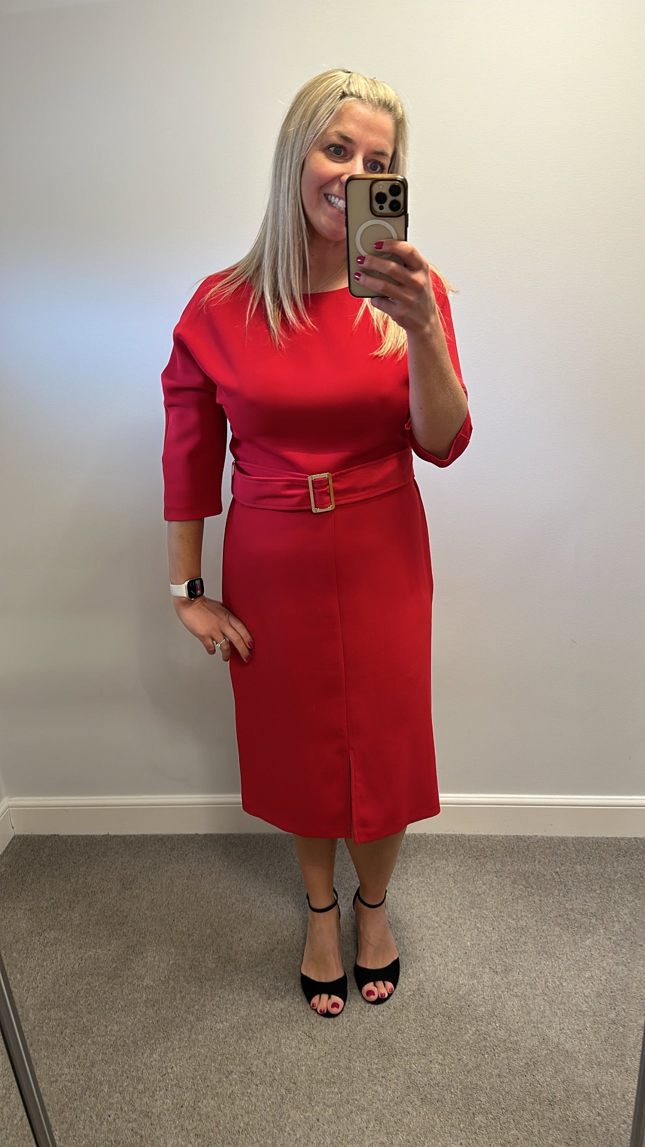Phase eight red dress size 14