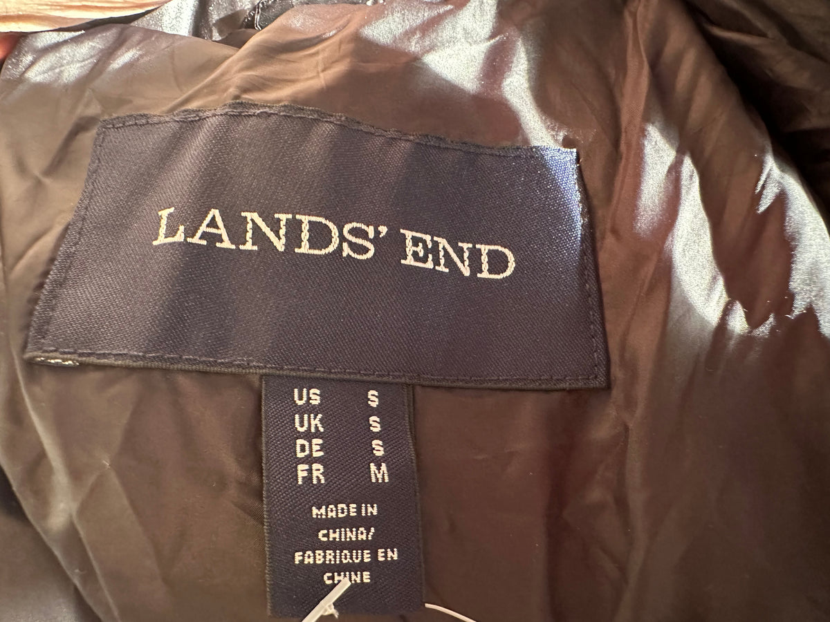 Landsend black jacket size S would fit upto size 12