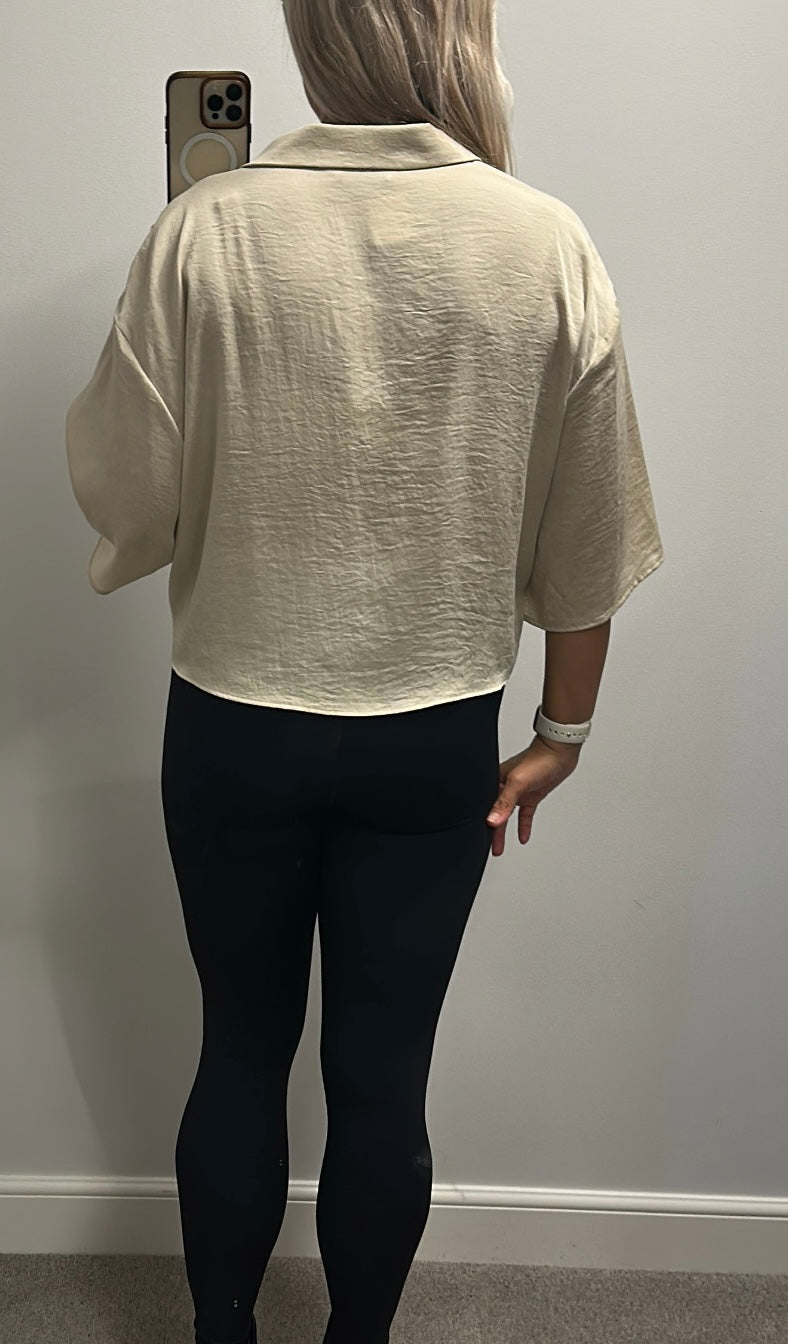 F&F beige / champagne gold top size 16