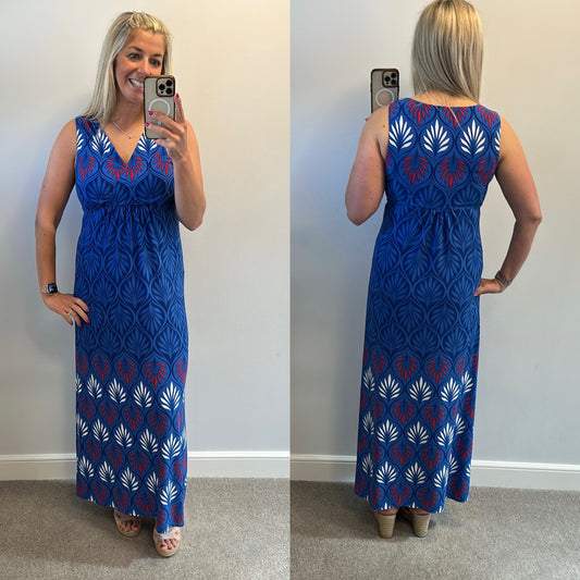 East blue maxi dress size S would fit up to size 12