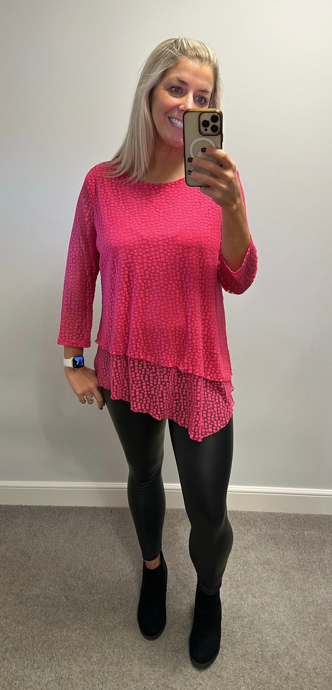 Roman pink top size 18