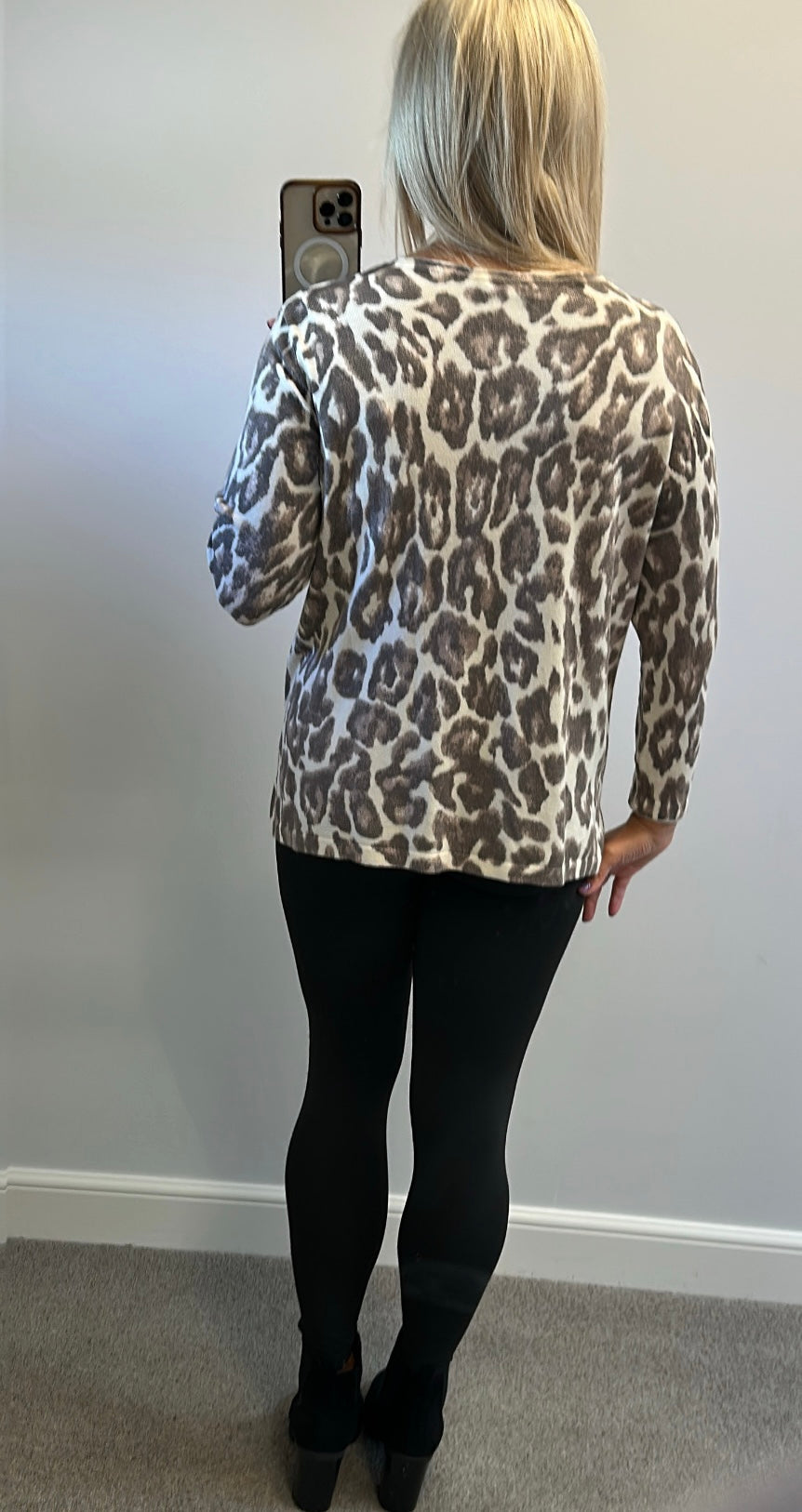Dreams animal print jumper fitting upto size 18