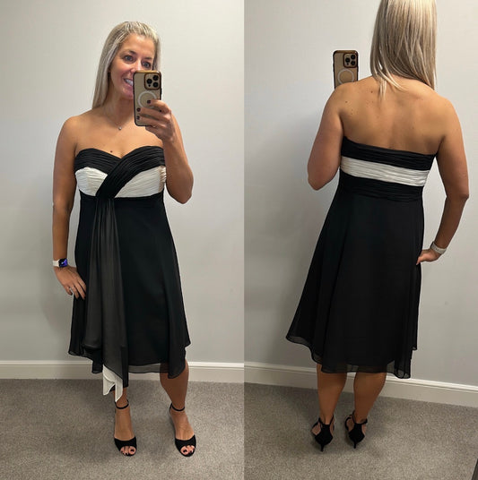Debut Black and white dress size 16