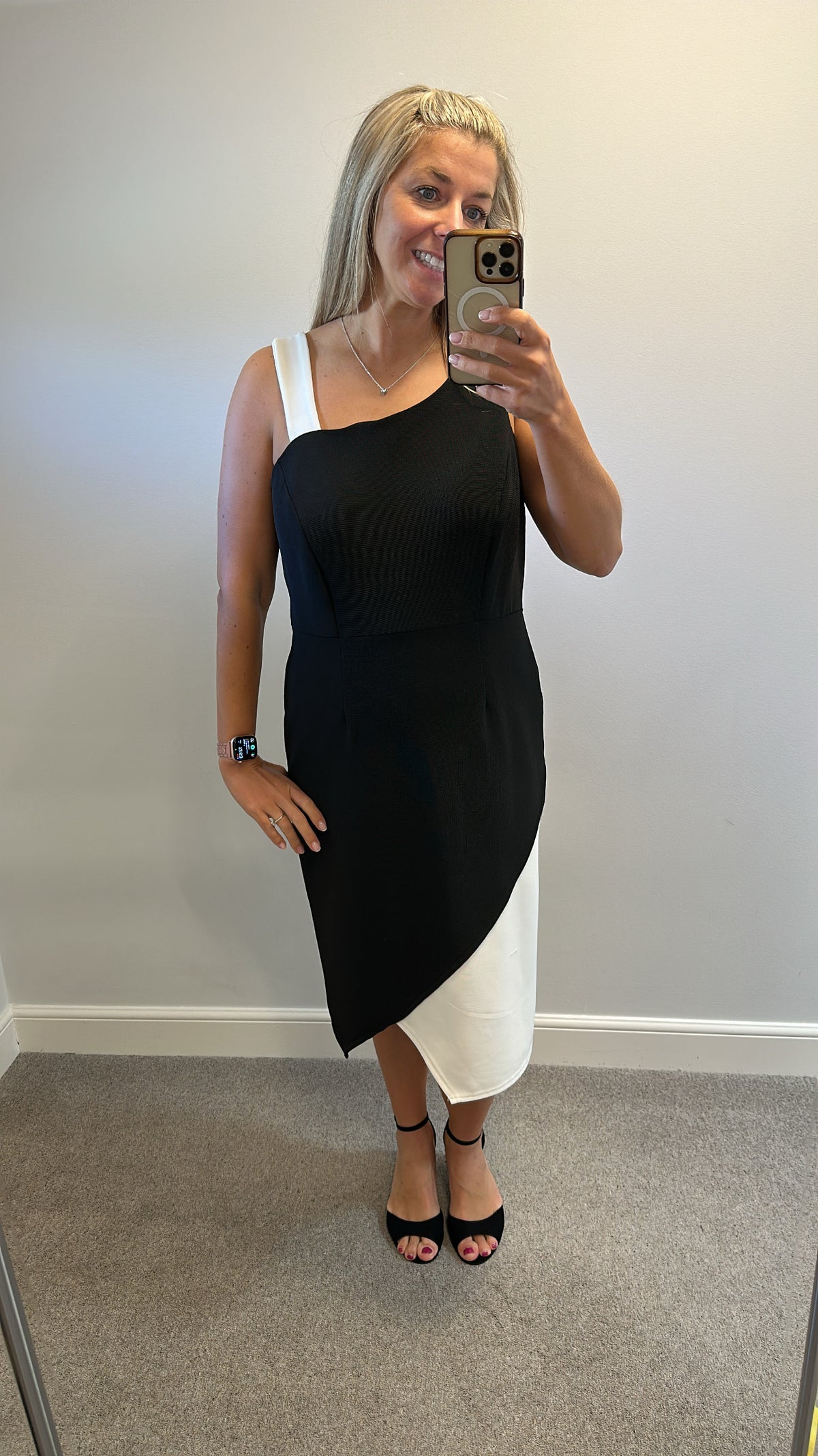 Joanna hope black and white dress size 16