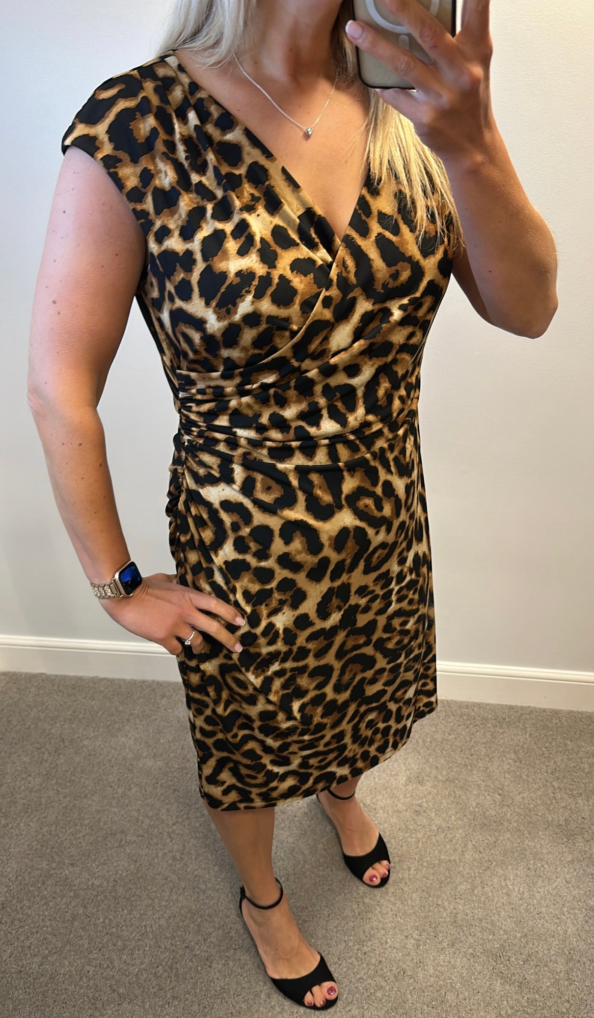 Ronni Nicole animal print dress size 18