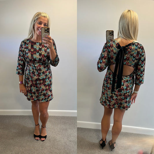 M&S sequin dress size 12