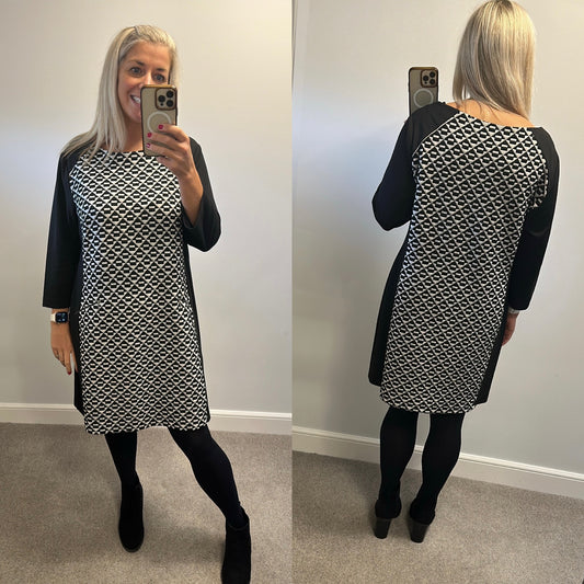 Principles black and white print dress size 20