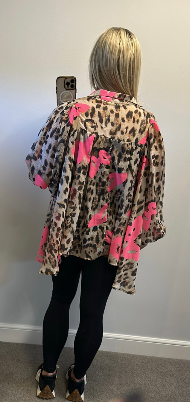 Malissa J animal print blouse one size fitting upto size 20