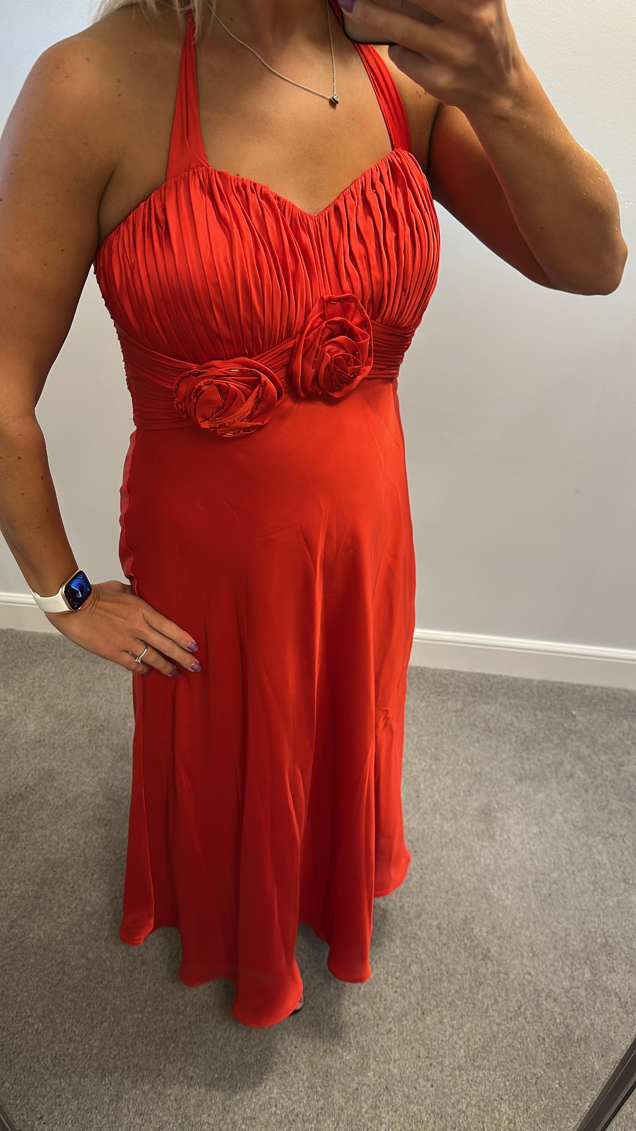 Debut red evening dress size 14