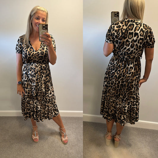 Fifilles Paris Animal print dress one size fitting upto size 16
