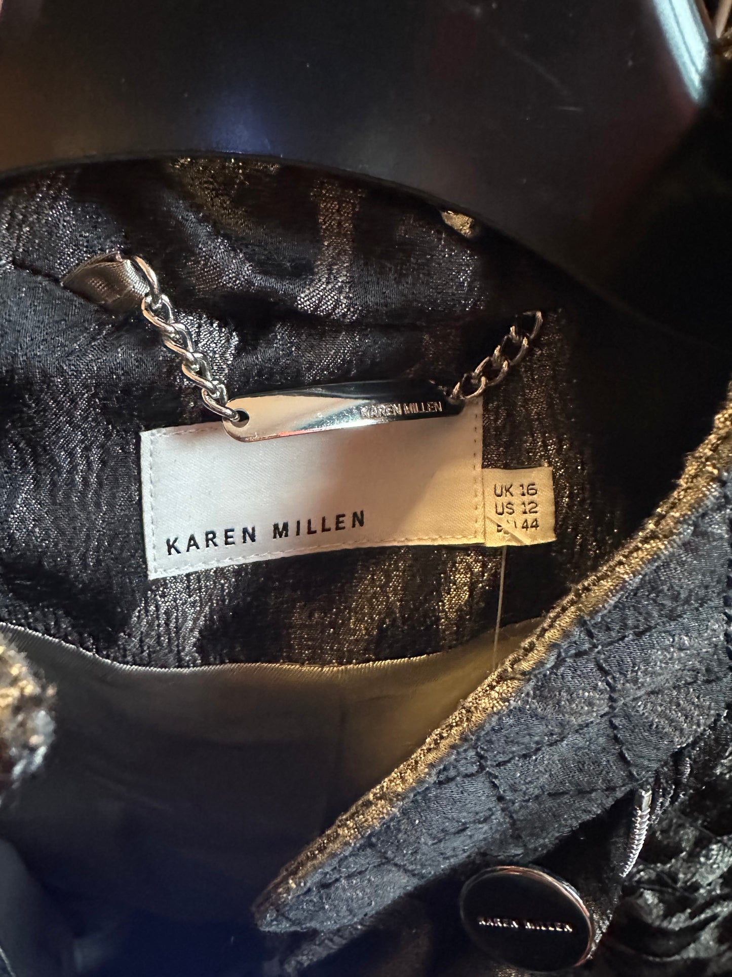 Karen Millen animal print belted coat size 16