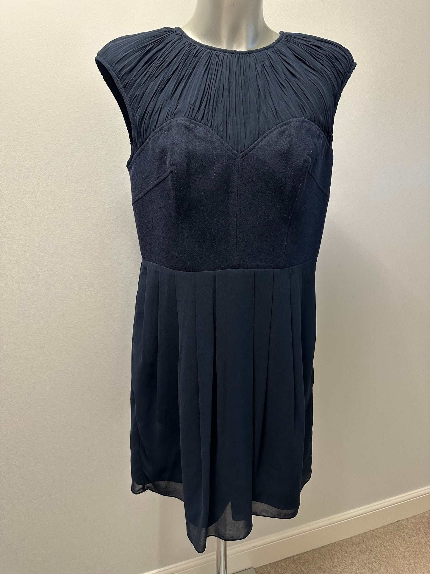 Ted baker navy dress size 3 (uk 12)