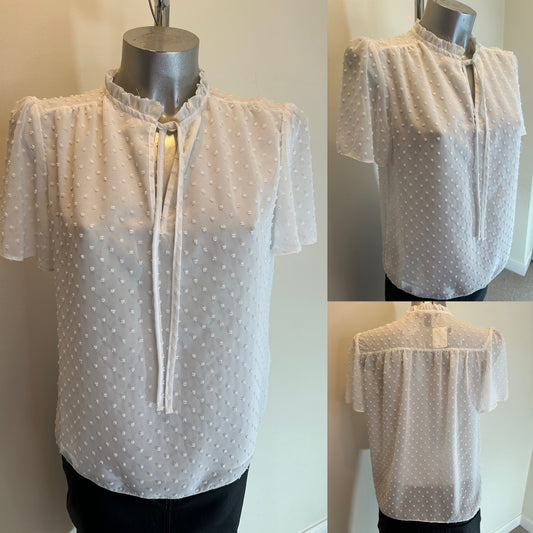 New look white blouse size 10