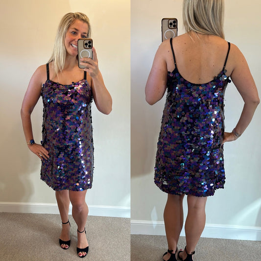 Be you purple disc dress size 14