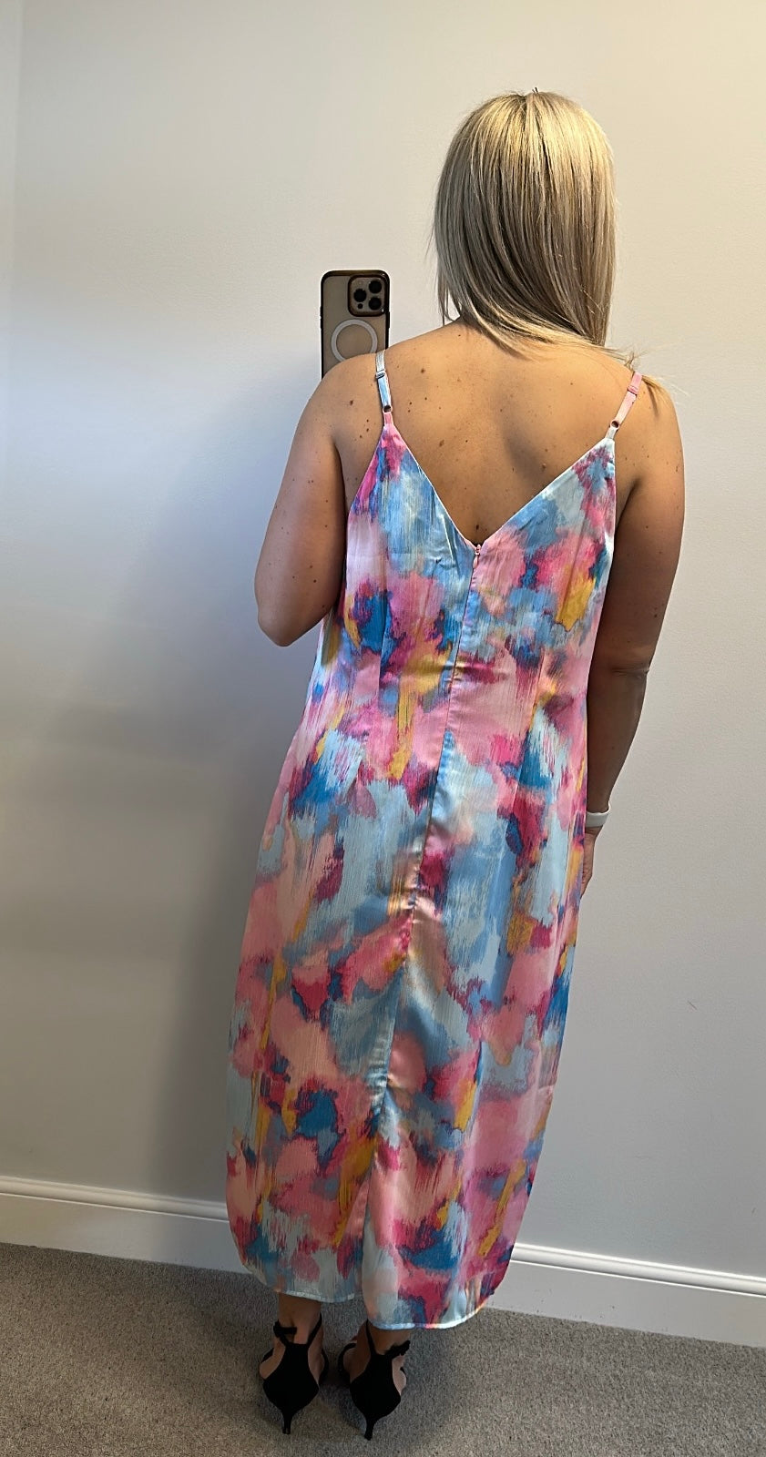 JD Williams pastel strappy dress size 16