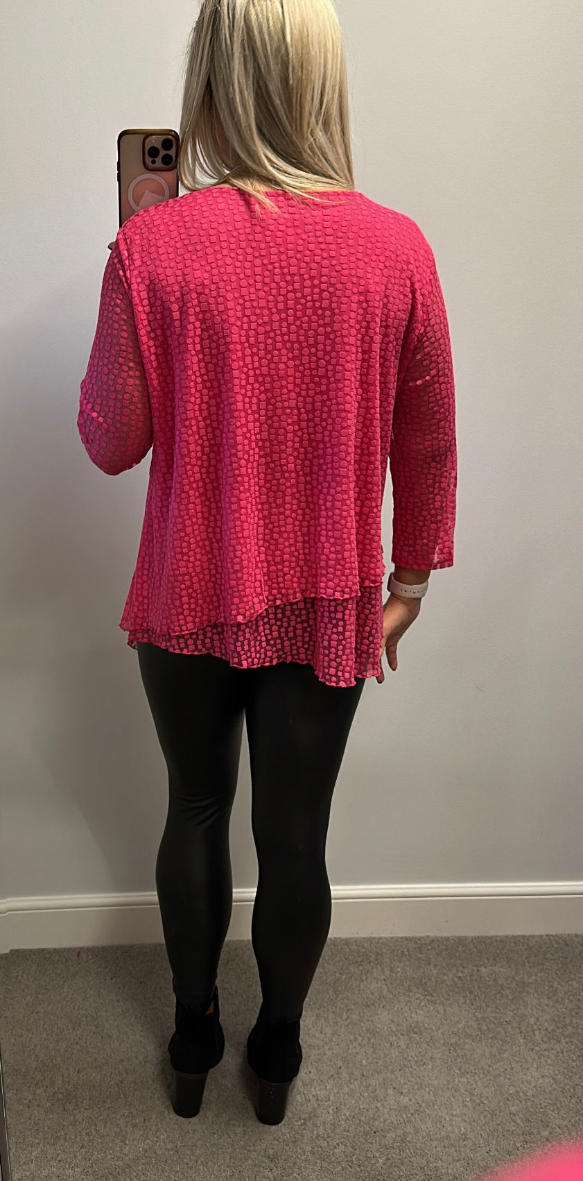Roman pink top size 18