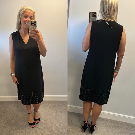 Next black embellished dress size 16 tall