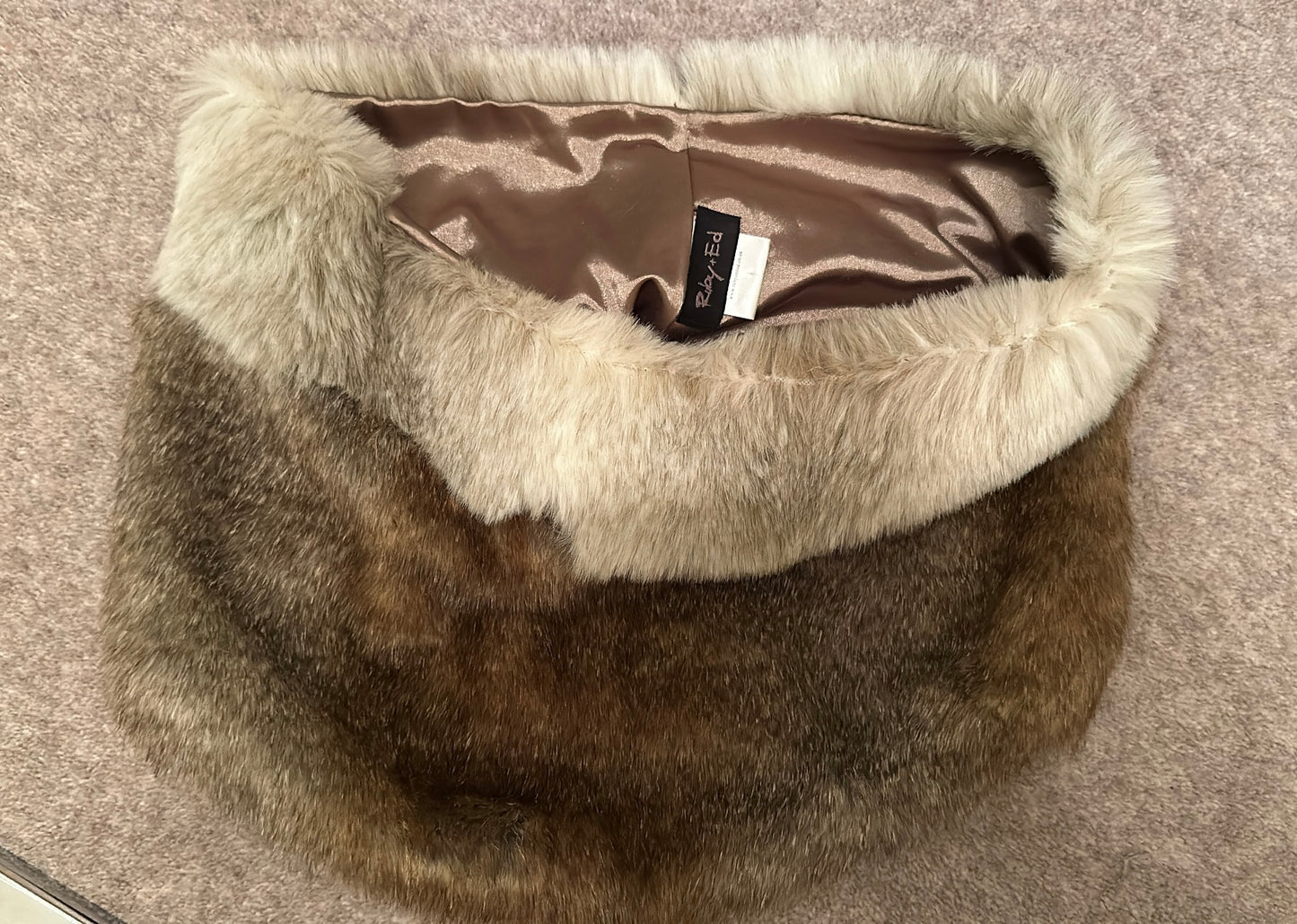 Rudy & Ed faux fur neck scarf