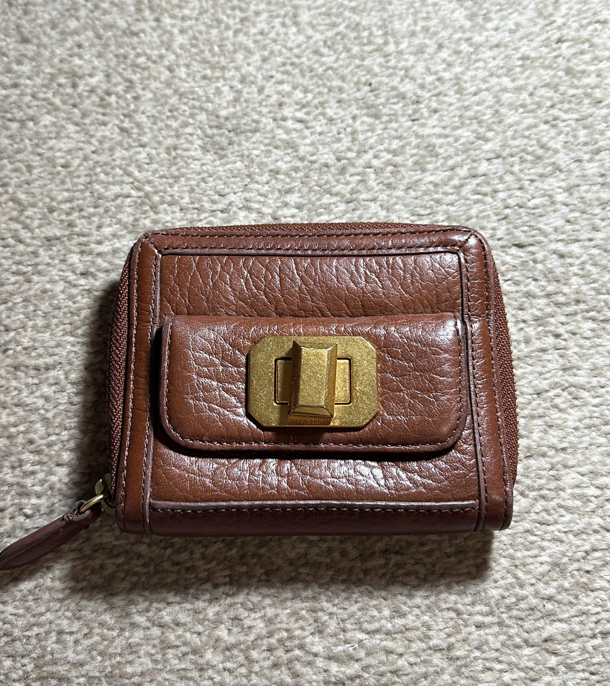 Juicy couture tan zip purse