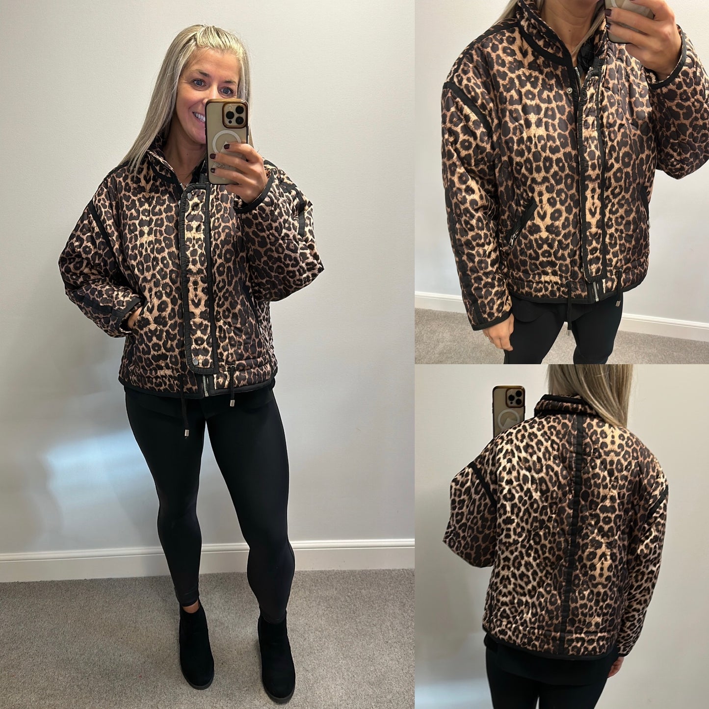Drole de copine animal print jacket size M/L would fit upto size 16