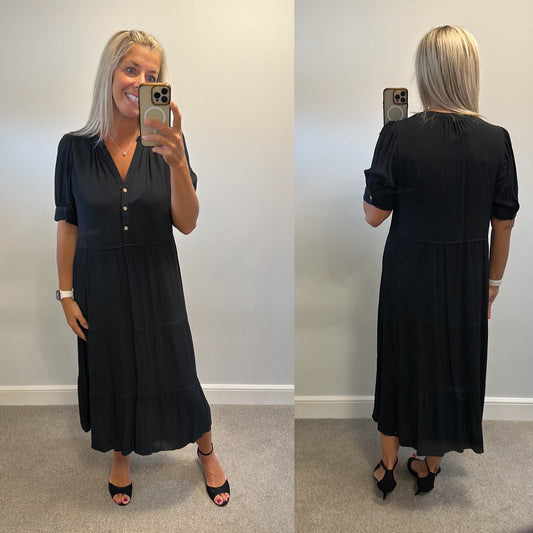 Marks and Spencer’s collection black long maxi dress size 16