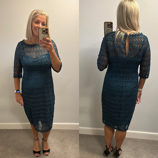 Coast emerald green dress size 16