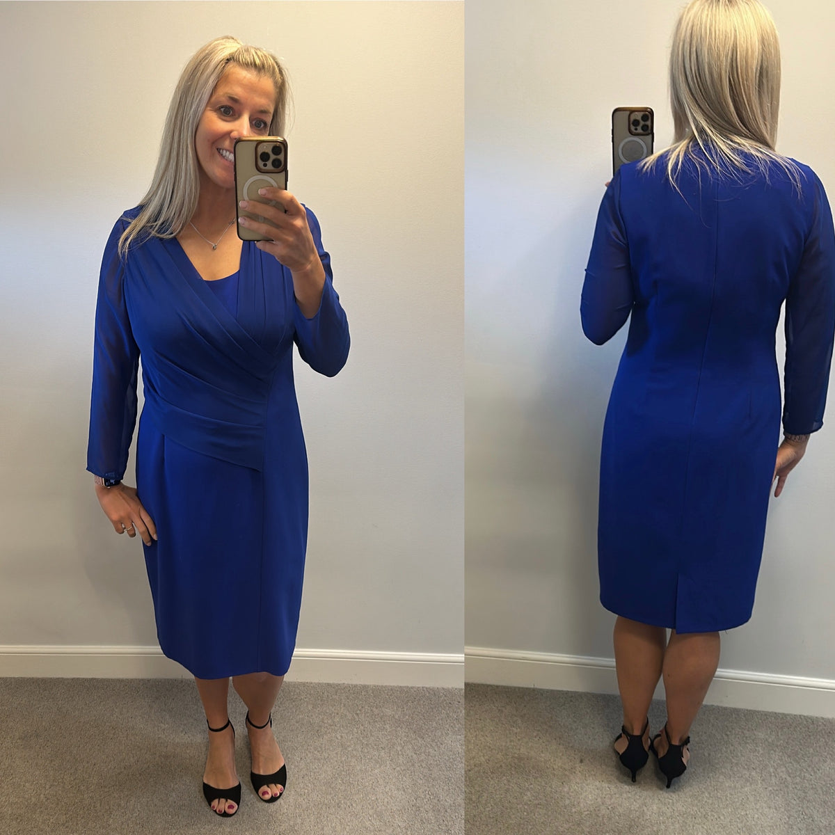 Michaela Louisa cobalt blue dress size 14