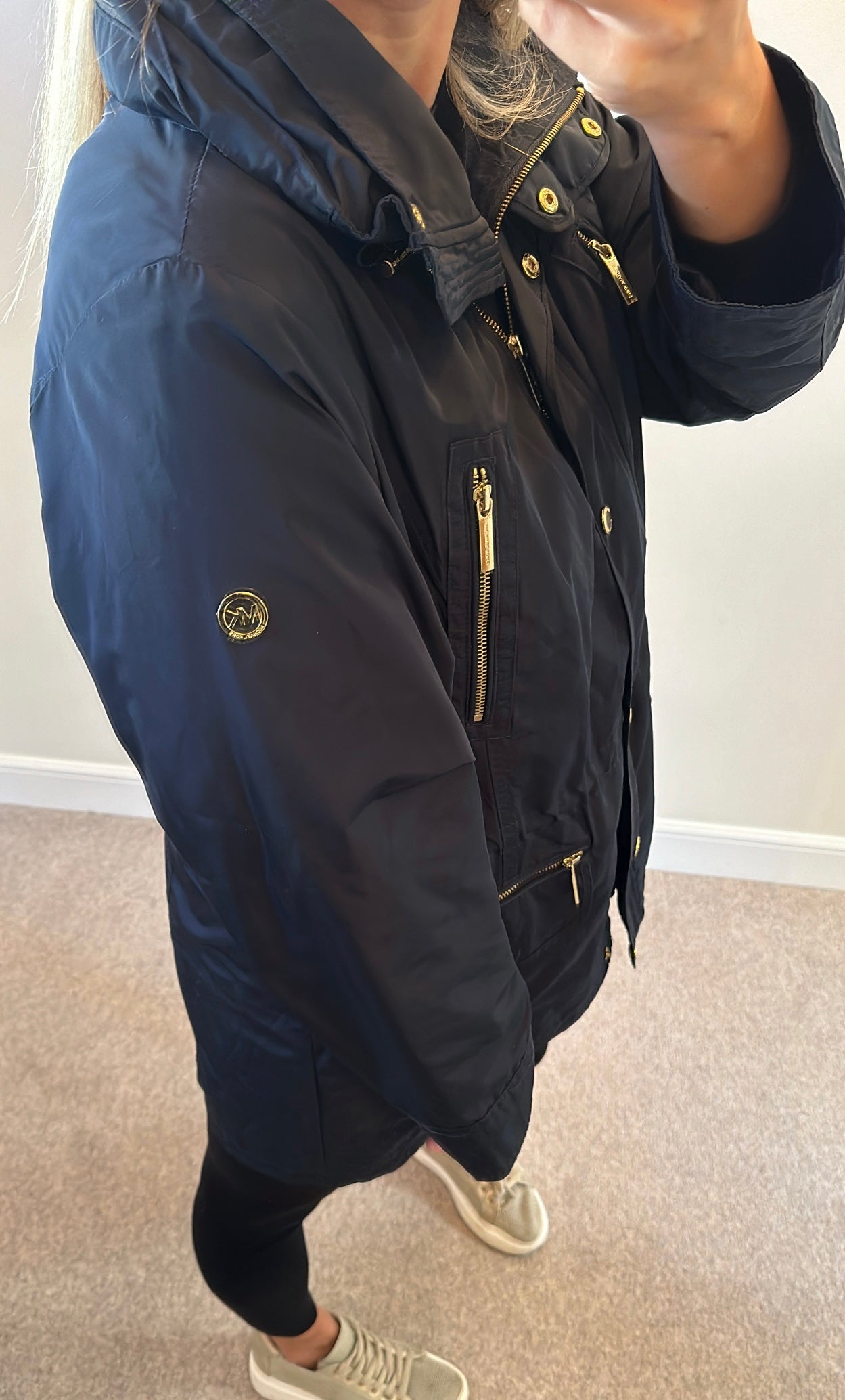 Michael Kors navy jacket size OX fit upto size 20