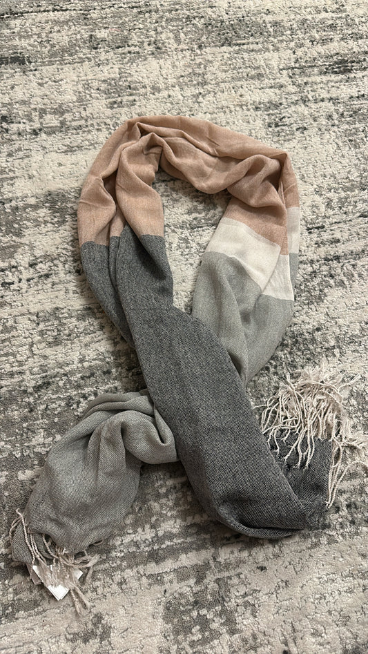 Grey / pink scarf brand new with tags