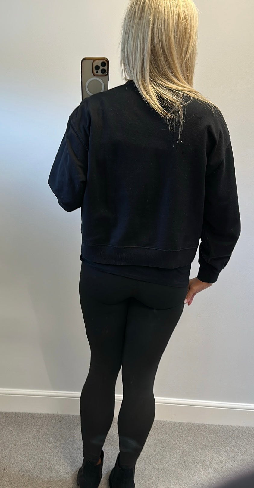 New look black embellished lips jumper size 12