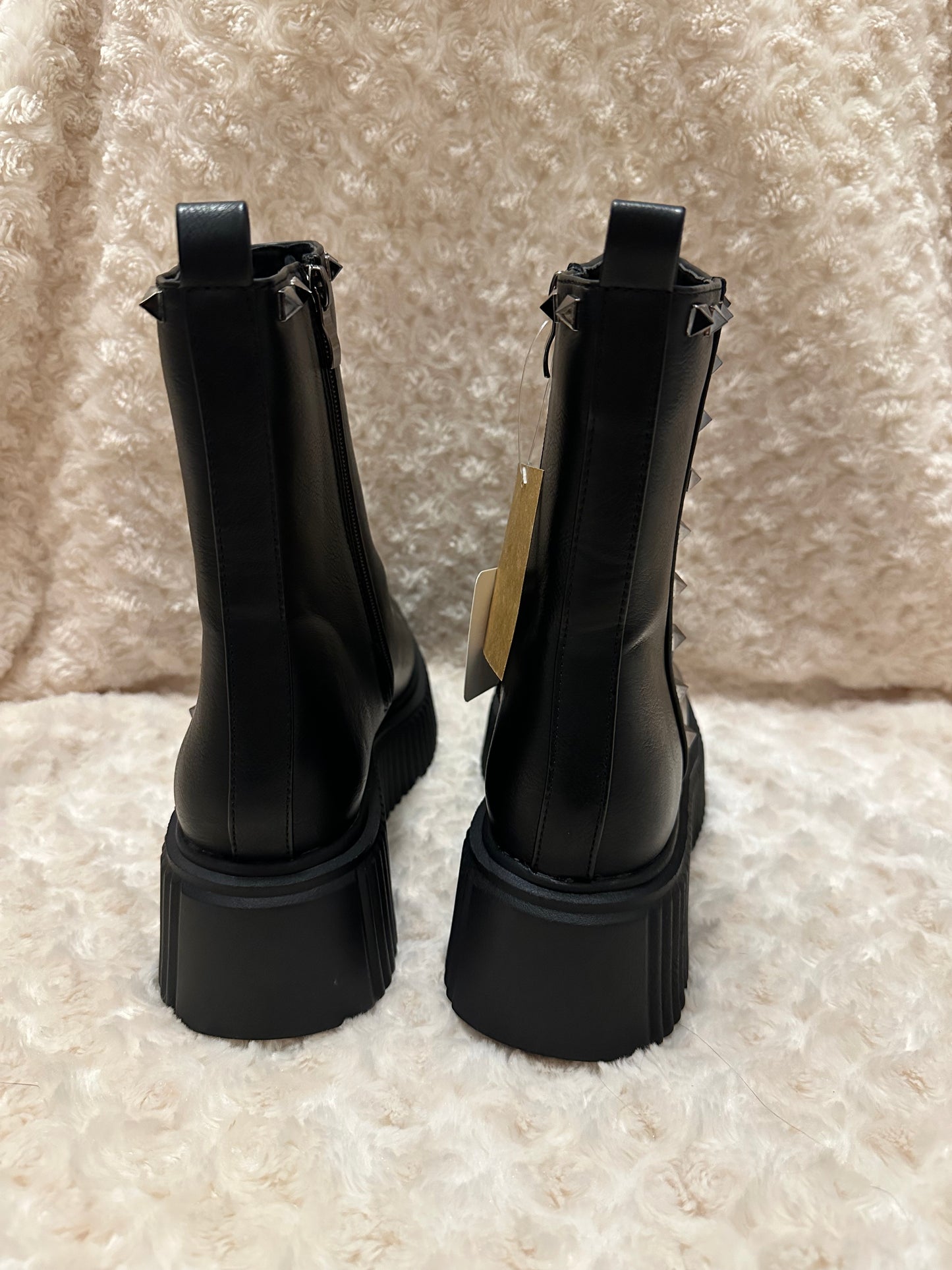 Alta Moda black studded boots size UK 7 brand new