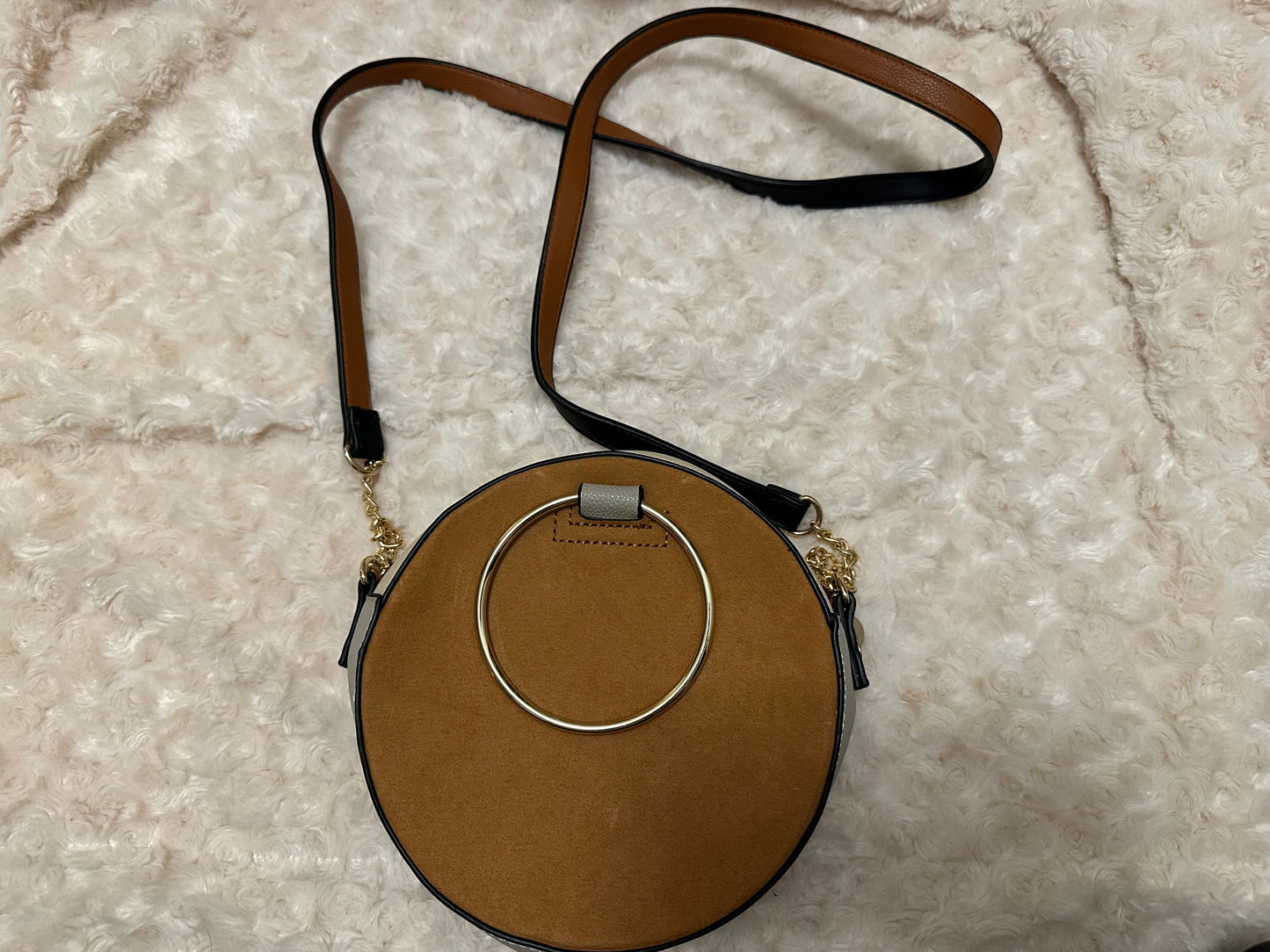 River island tan cross body messenger bag brand new