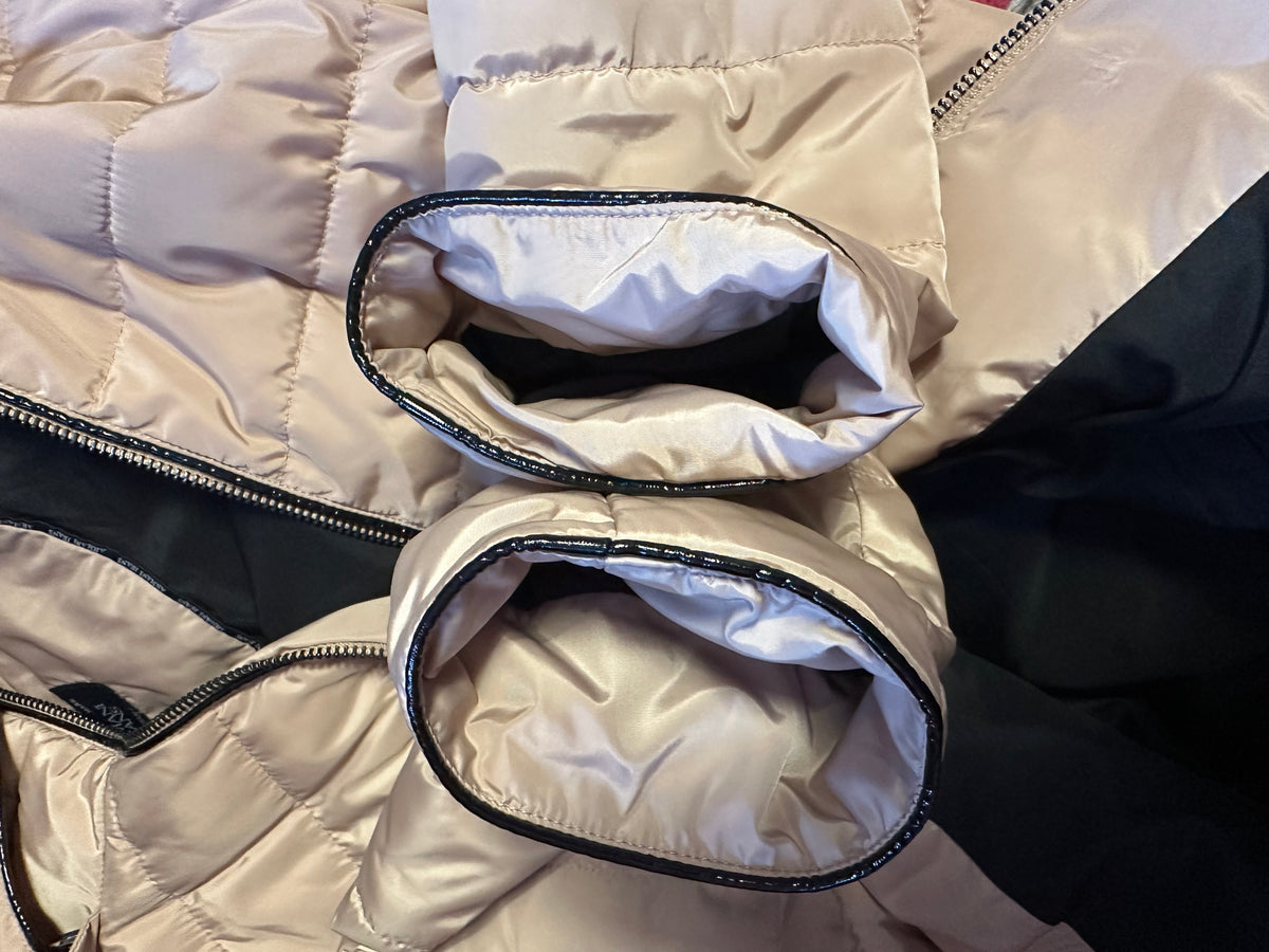 Armani jeans rose gold / beige jacket size 12