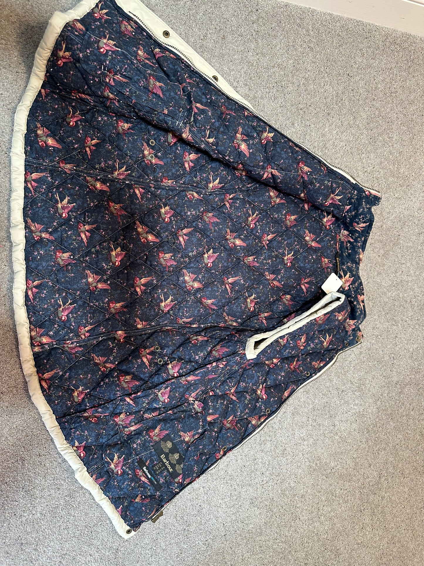 Barbour cream fibredown gilet size 18
